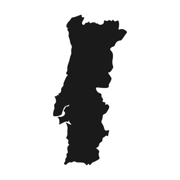 ポルトガルベクター地図