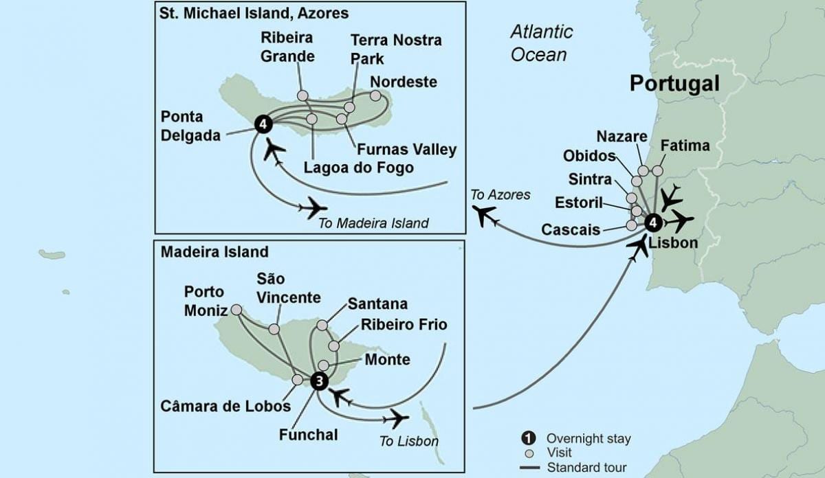 地図ポルトガル語諸島