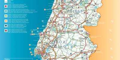 地図ポルトガルのリゾート