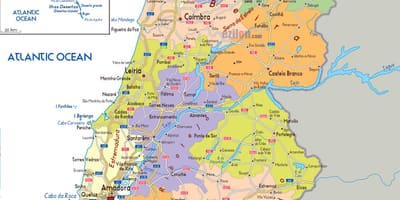 地図ポルトガル領域