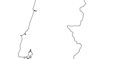 白地図ポルトガル