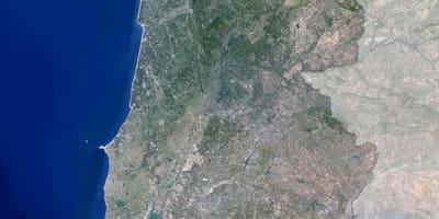 地図ポルトガルの衛星