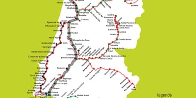 電車地図ポルトガル