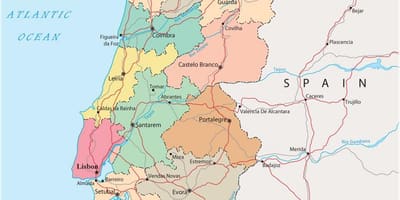 政治地図ポルトガル