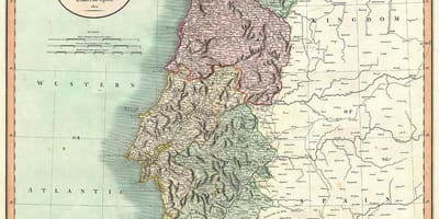 地図の旧ポルトガル