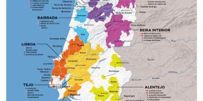 ワイン地図ポルトガル